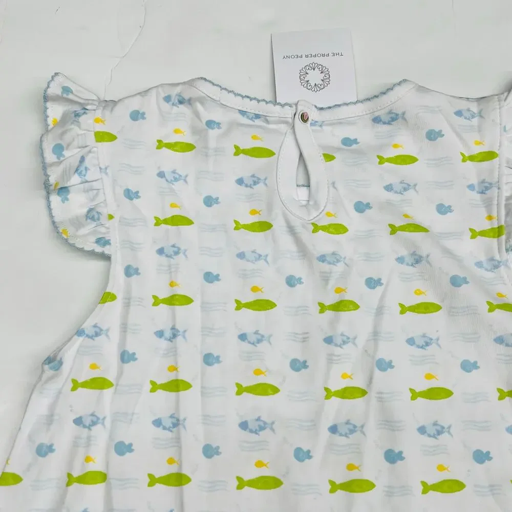 NWT TPP 24M Fish Ruffle Dress